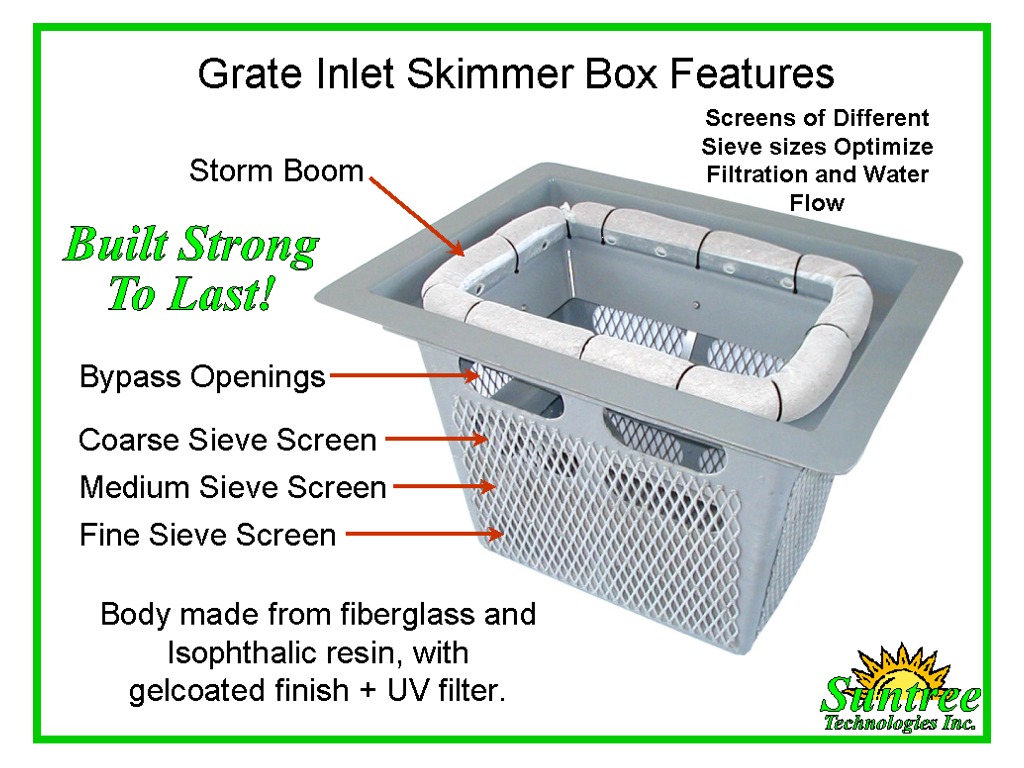 Grate Inlet Skimmer Box™ JenHill